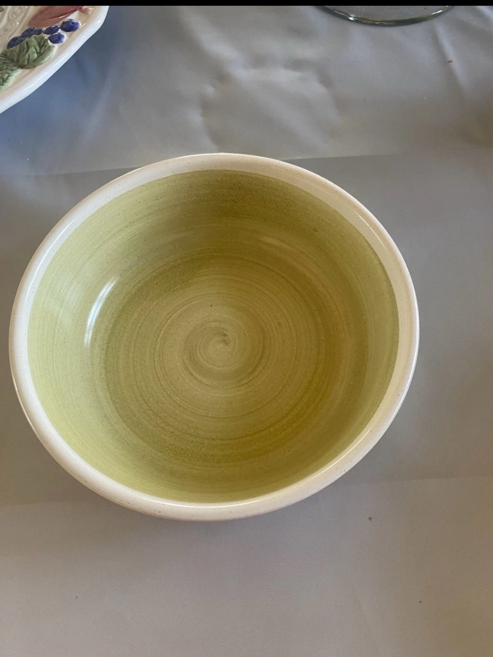Ceramic Dining Bowl in Sage Green
